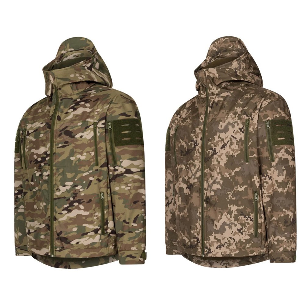 US army hooded jacket Multicam & Pixel camo jacket for men