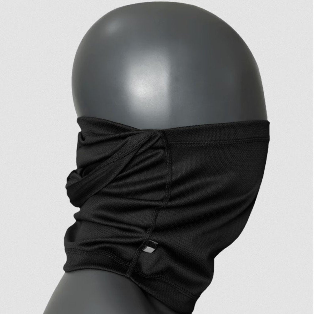 Side Angle View of Black Military Balaclava
