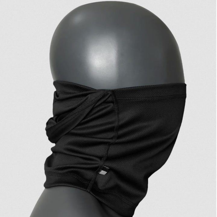 Side Angle View of Black Military Balaclava
