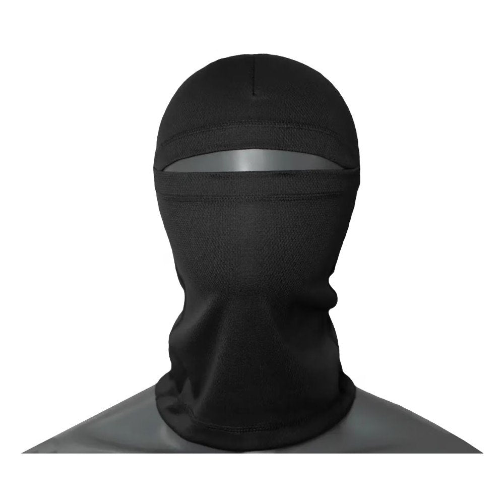 Front View of Black Tactical Balaclava Mask