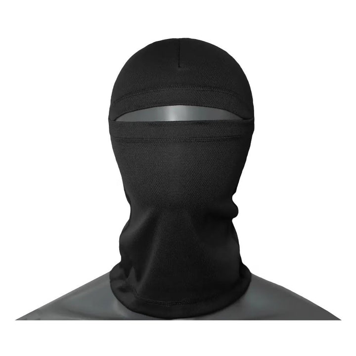 Front View of Black Tactical Balaclava Mask