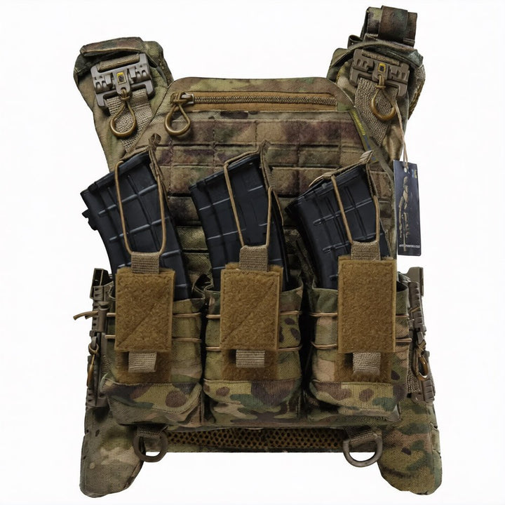 Gen.5 Multicam Plate Carrier with 3 AK Mag Pouches - Military Body Armor