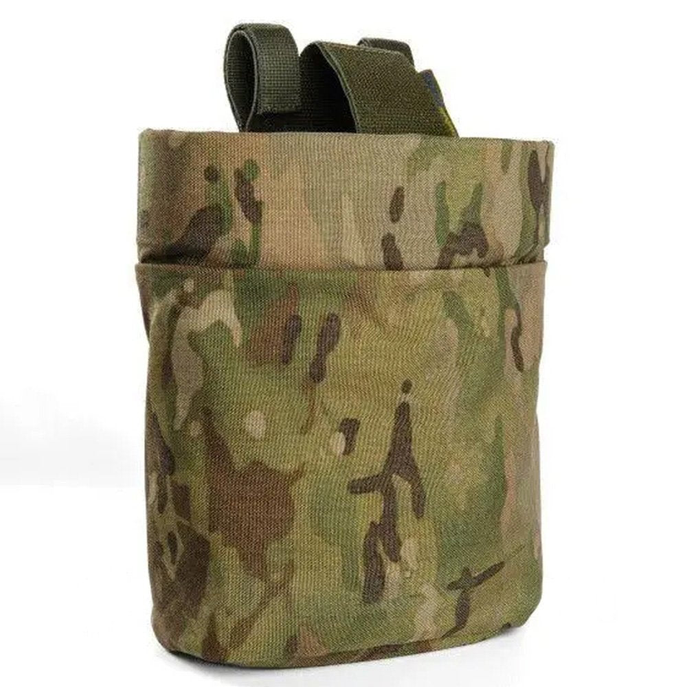 Back side of multicam MOLLE magazine pouch for tactical gear systems