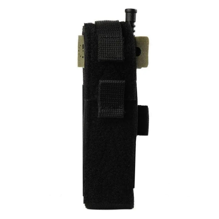 Side profile of black CAT tourniquet pouch made in Ukraine