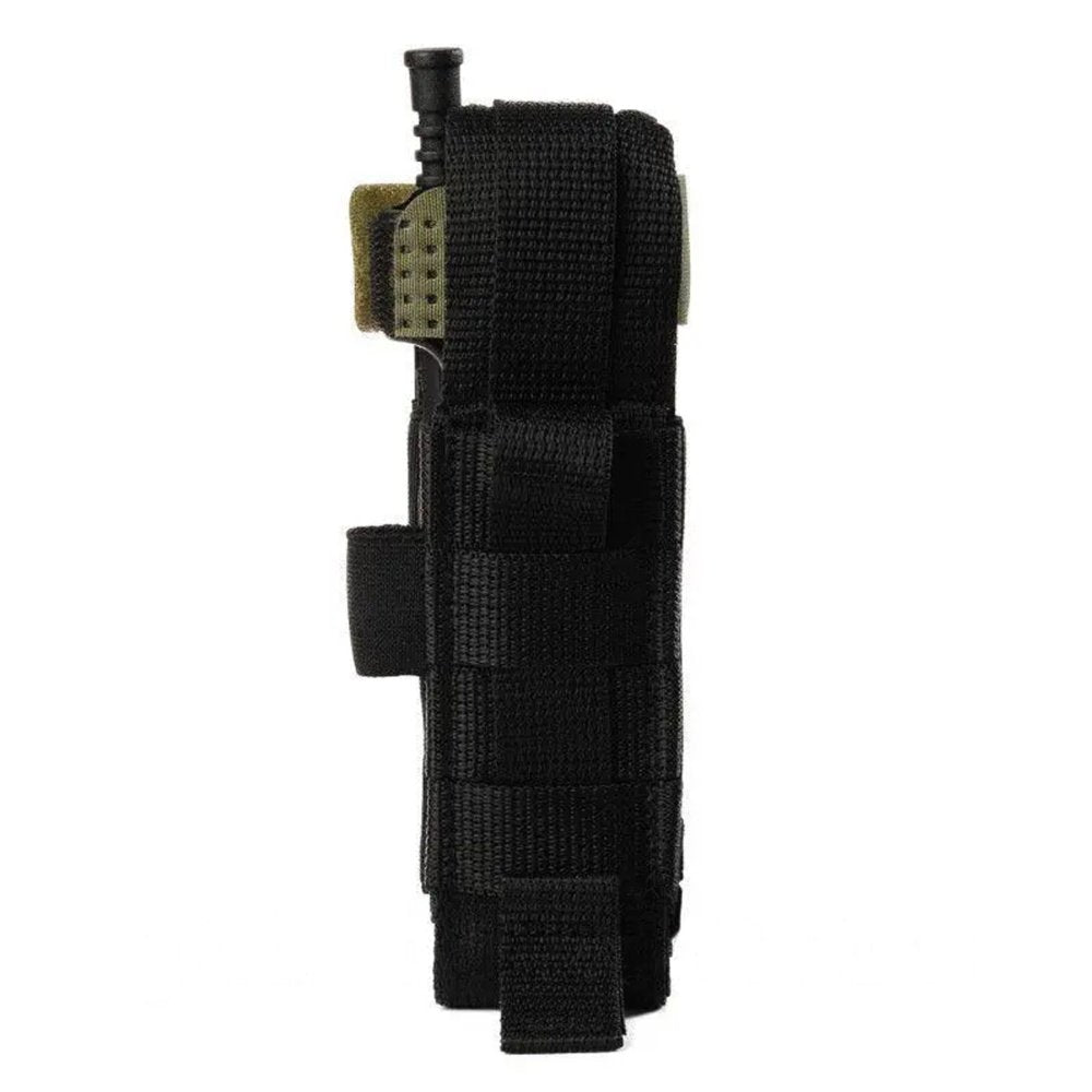 Black CAT tourniquet pouch made in Ukraine with retention strap and MOLLE attachment