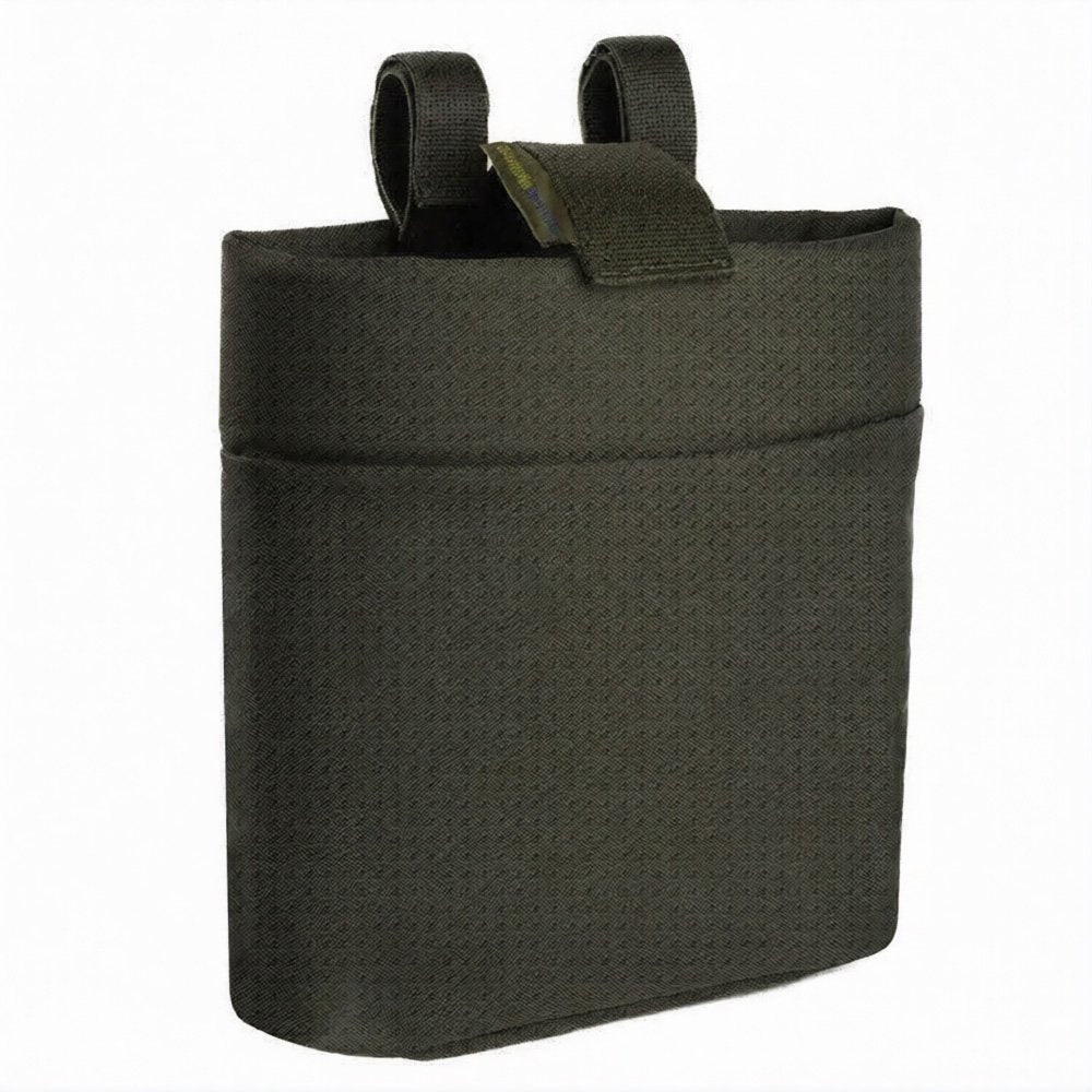 Olive tactical magazine pouch with open-top retention system