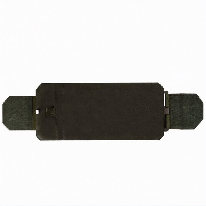 Rear ballistic insert panel for tactical cummerbands on plate carrier vest