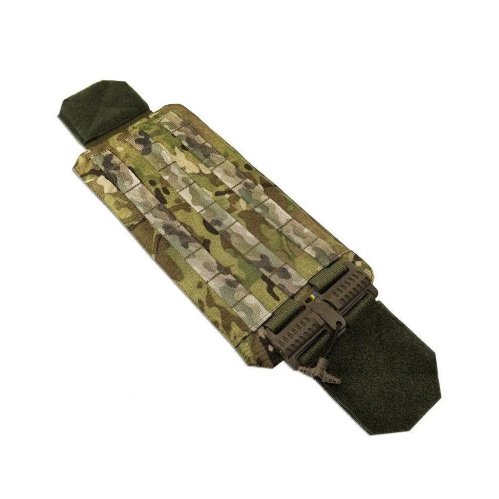 Multicam cummerband for plate carrier with MOLLE system and quick release buckle