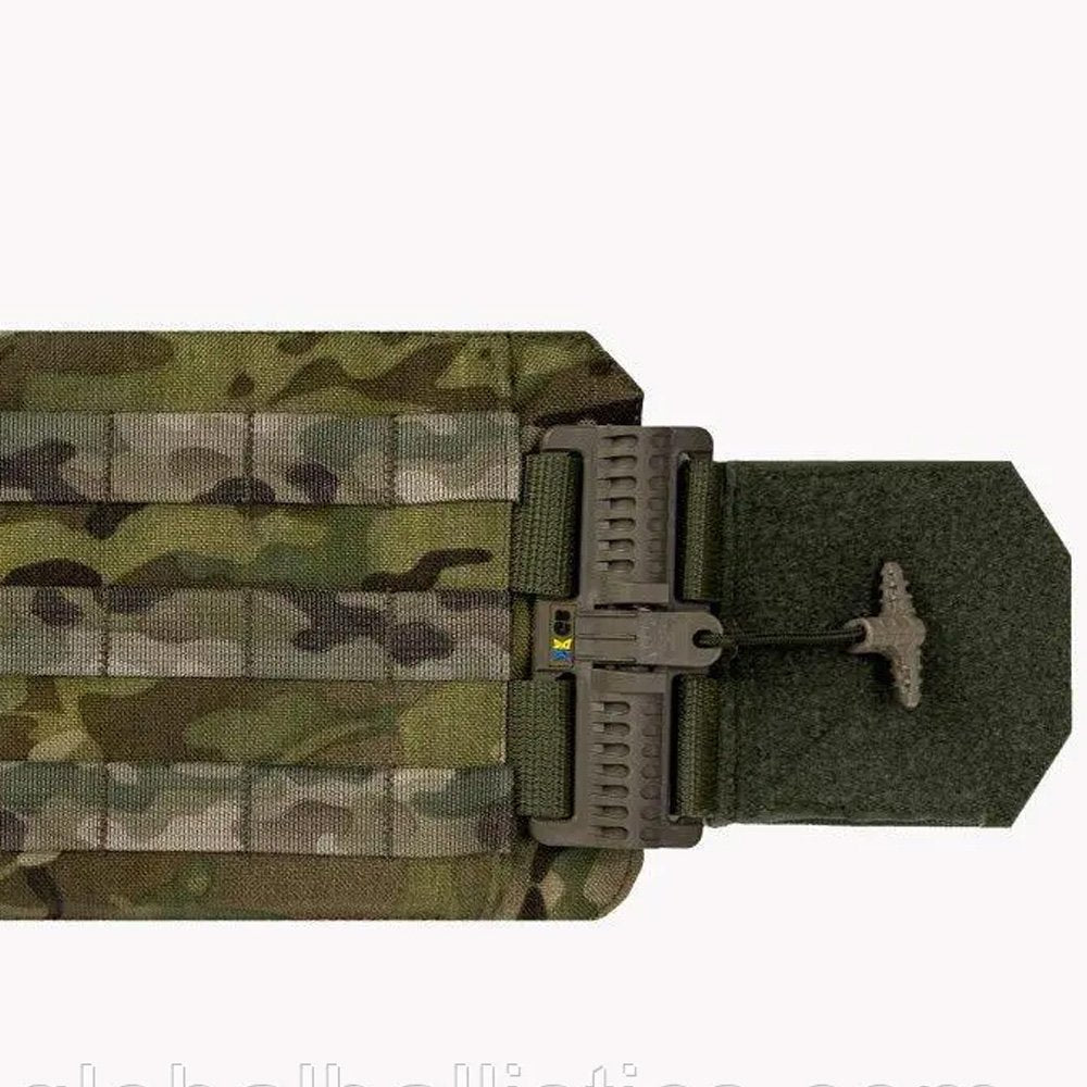 Multicam MOLLE cummerband attachment panel for tactical plate carrier vest