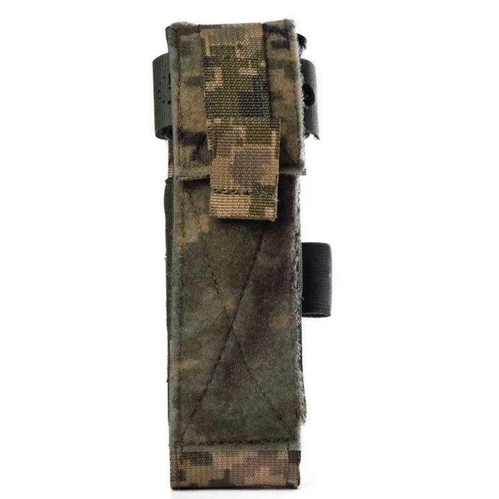 Back view of Ukrainian pixel CAT tourniquet pouch with MOLLE attachment