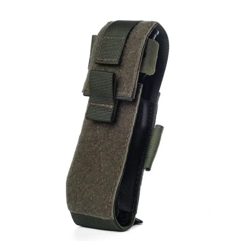 Olive CAT tourniquet pouch made in Ukraine with retention flap and elastic side panels