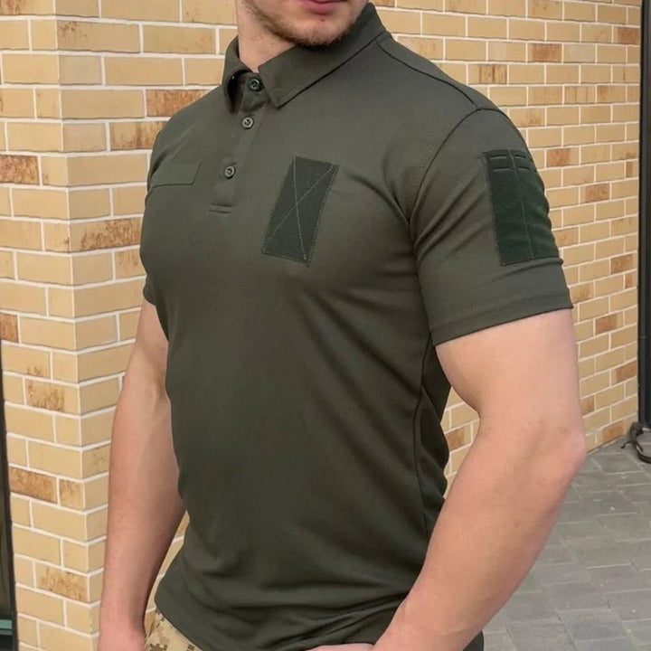 Dark green polo t-shirt6