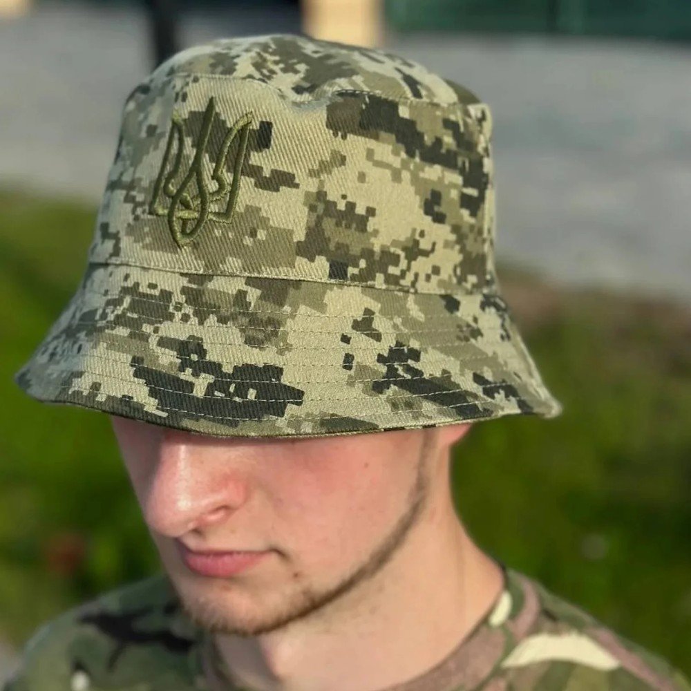 Ukrainian army panama with engraved trident (3)