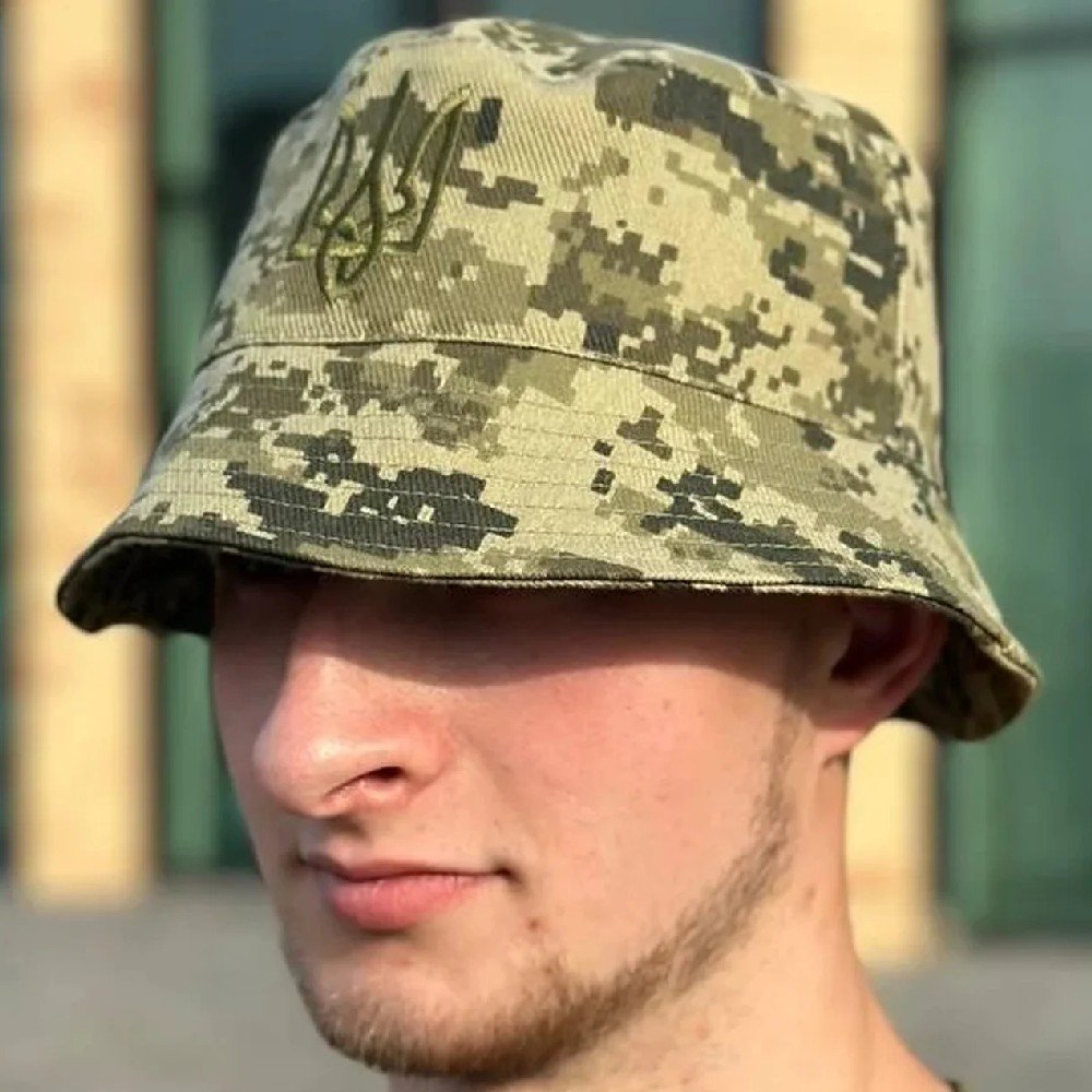 Ukrainian army panama with engraved trident (3)