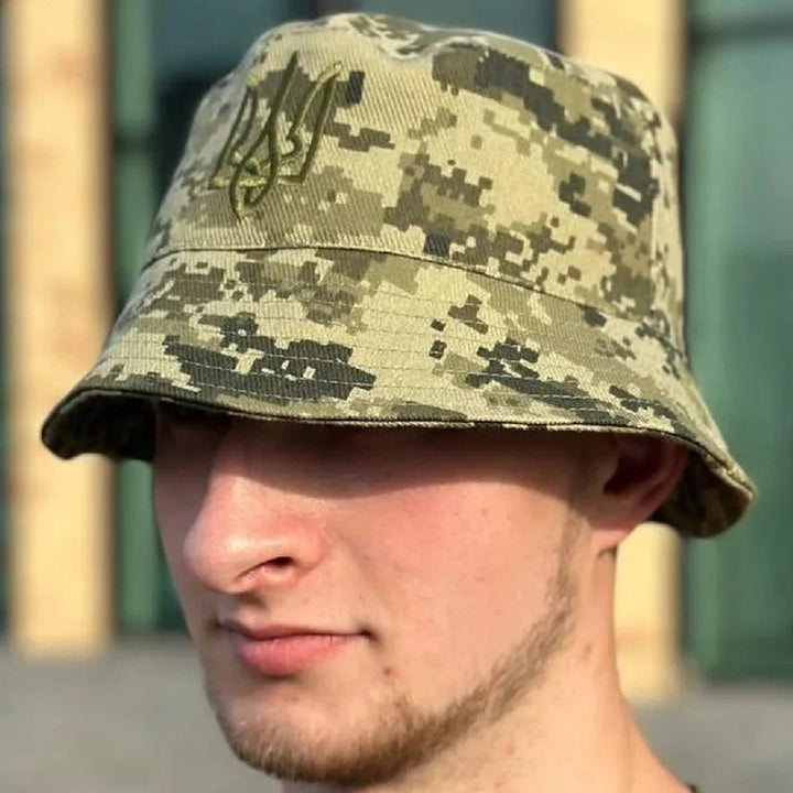 Ukrainian army panama with engraved trident (3)
