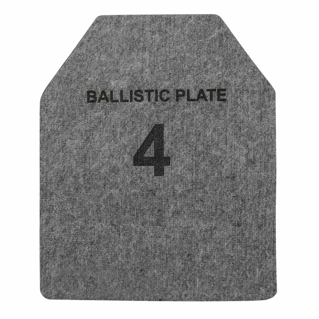 Ballistic plate with Level 4 marking, rear view