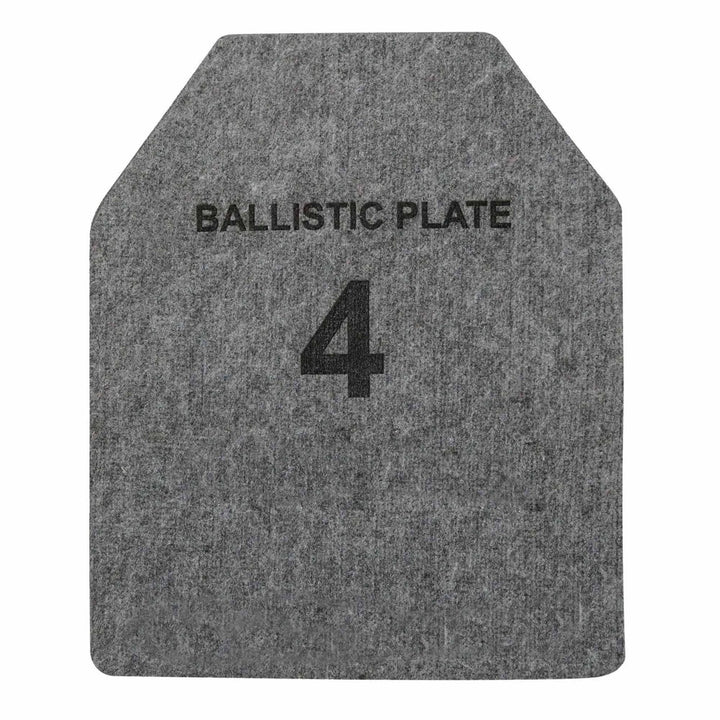 Ballistic plate with Level 4 marking, rear view