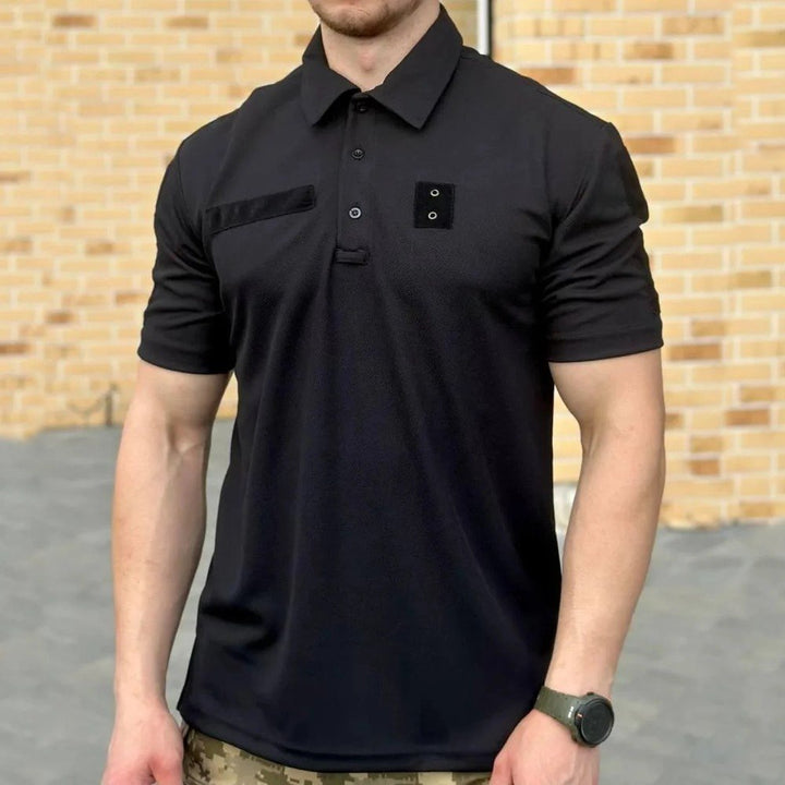 Ukrainian Police polo shirt, Short sleeve polo shirt - Tactical polo shirt, Summer polo shirt, Black combat Shirt, Ukrainian gift