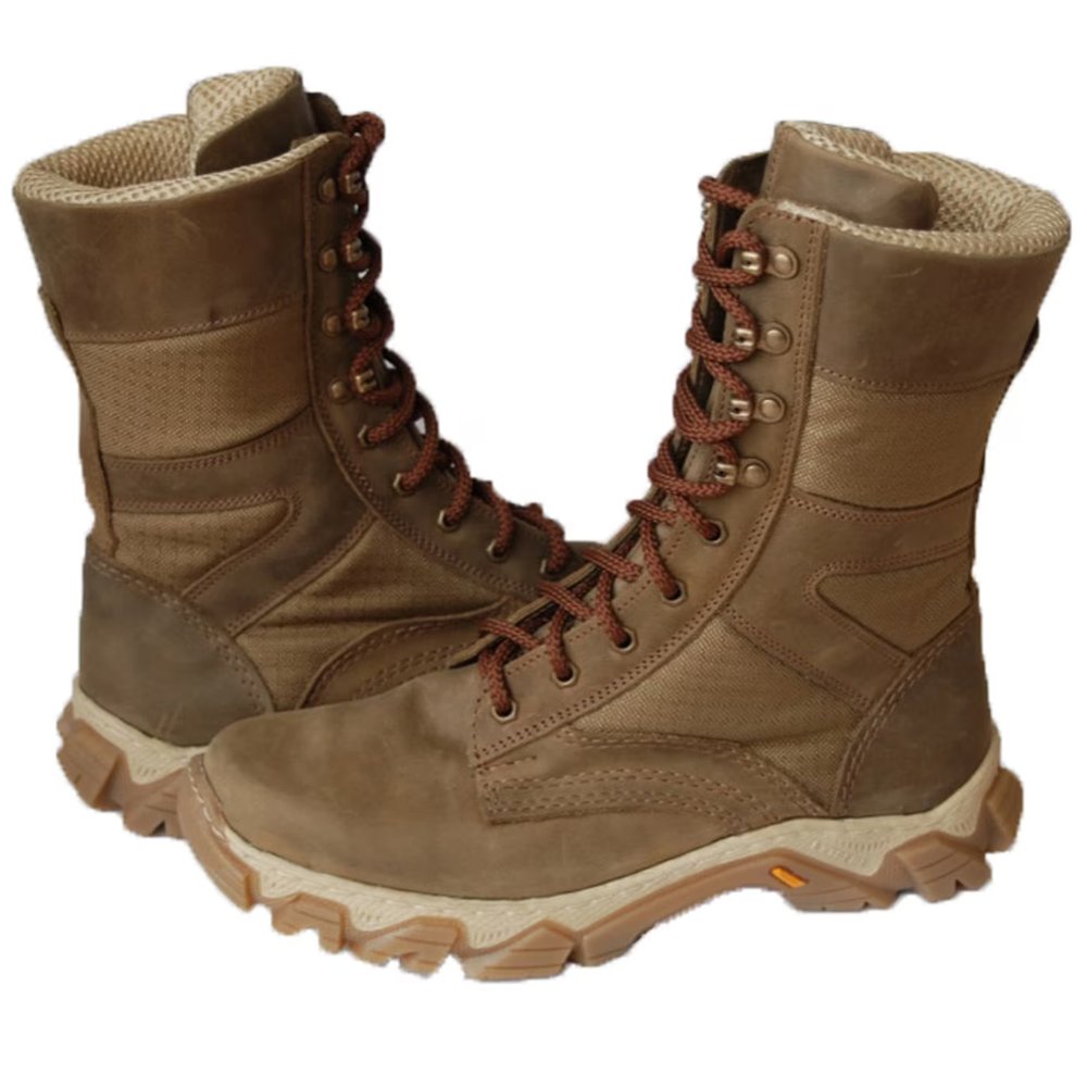 A pair of Coyote Brown Ankle Boots ready for outdoor adventures.