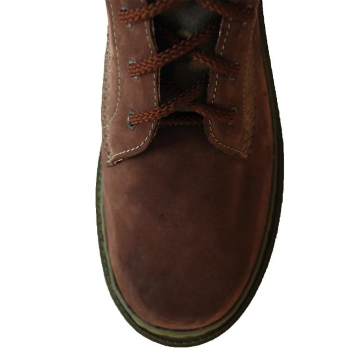 Side profile of camouflage ankle boots for outdoor activities
