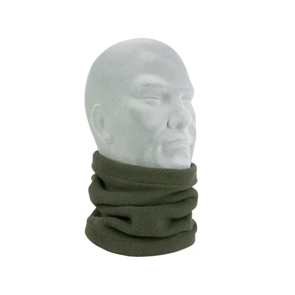 Olive Tube Scarf Front Folded