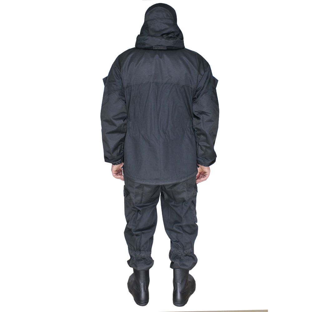 Gorka 3 suit Black military uniform - Gorka suit, Airsoft hooded uniform, Tactical suit, Ukrainian army surplus