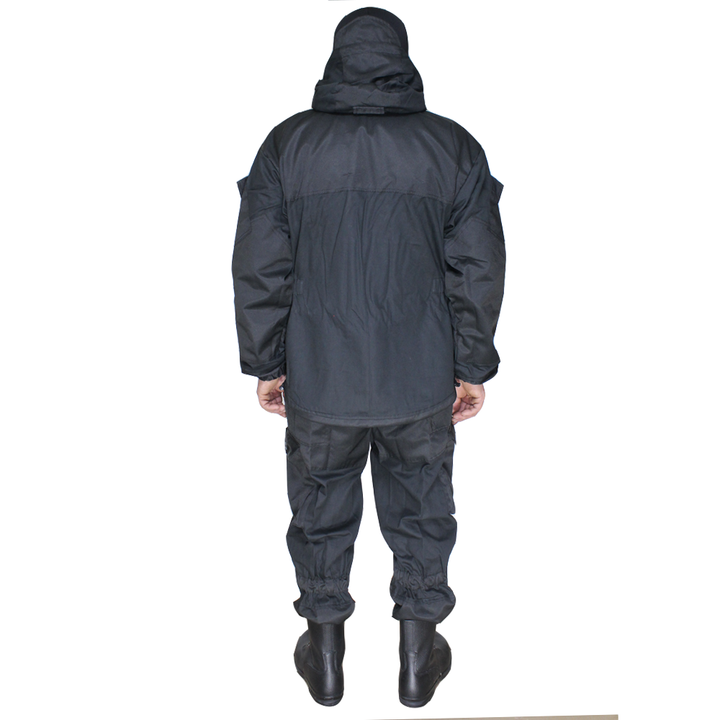 Gorka 3 suit Black military uniform - Gorka suit, Airsoft hooded uniform, Tactical suit, Ukrainian army surplus