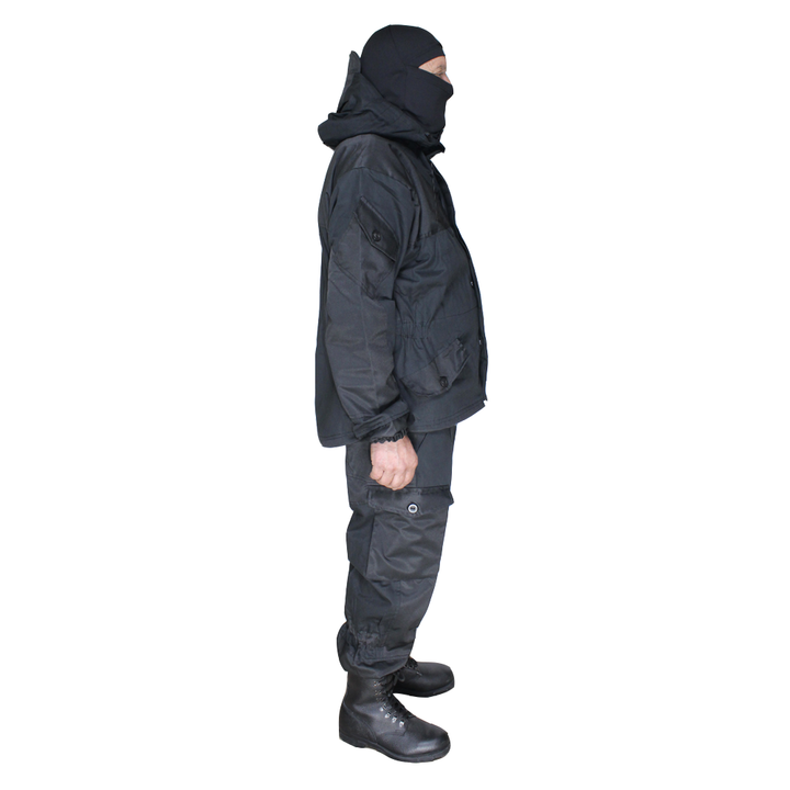 Gorka 3 suit Black military uniform - Gorka suit, Airsoft hooded uniform, Tactical suit, Ukrainian army surplus