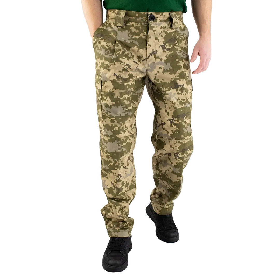 Ukrainian Army Pixel Trousers Camouflage Cargo Pants - Men&