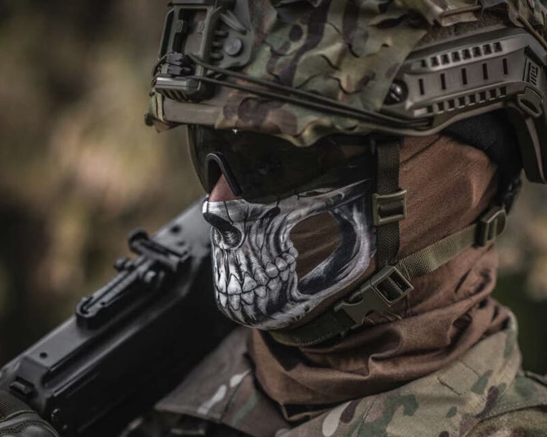 Side View of Tactical Skull Mask