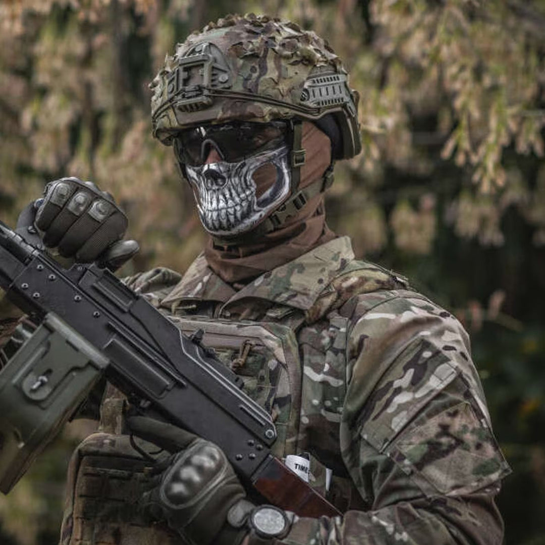 Full Military Gear with Skull Mask