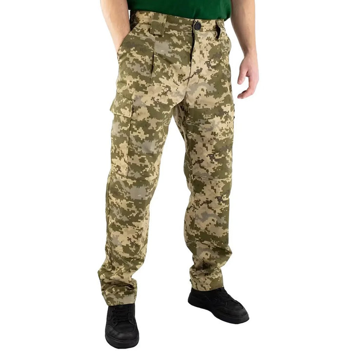 Ukrainian Army Pixel Trousers Camouflage Cargo Pants - Men&