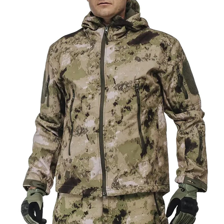 Ukrainian army camouflage jacket Moss camo tactical softshell jacket - Windproof &amp; Waterproof jacket Military gift for men