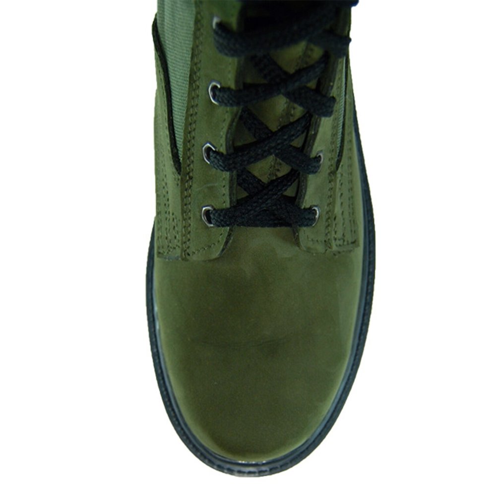 Ukrainian army boots Olive military boots - Nubuck leather combat boots for men Tactical work boots