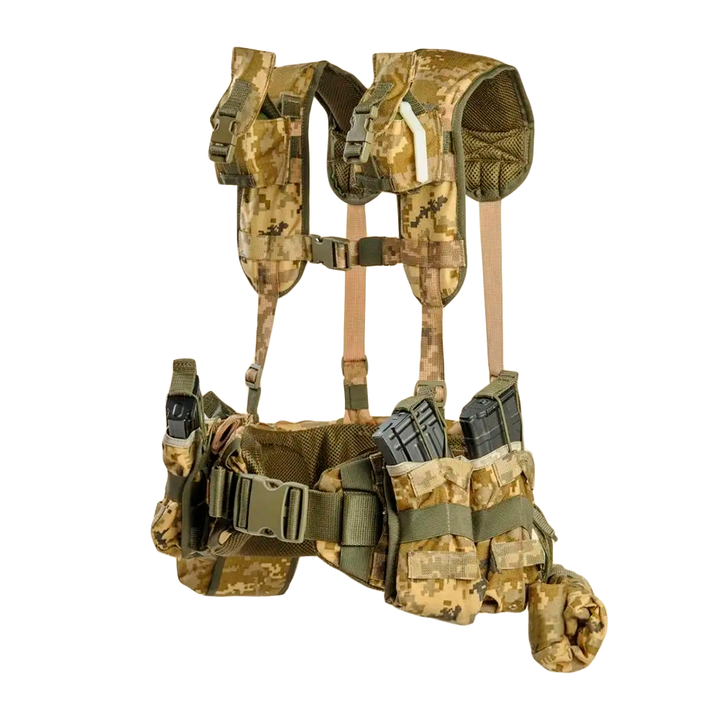 Pixel Camo RPS Tactical Load-Bearing Vest – Modular Military Harness System with Optional Pouches