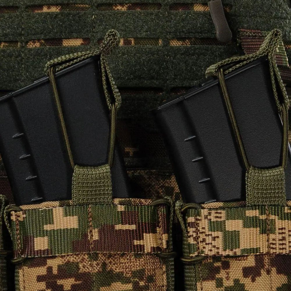 Gen. 3 Predator Camouflage Plate Carrier Vest With Pouches - Tactical MOLLE Plate Carrier