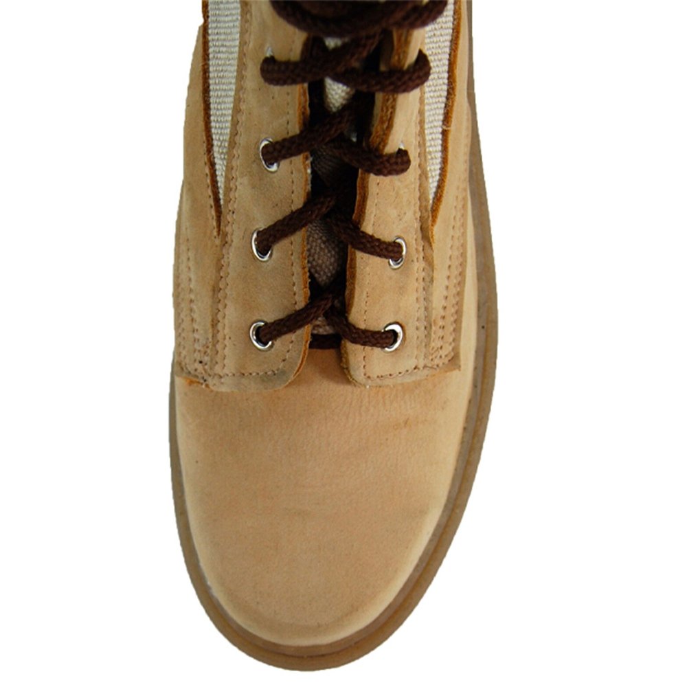 Front View of Sand Camouflage Tactical Boots