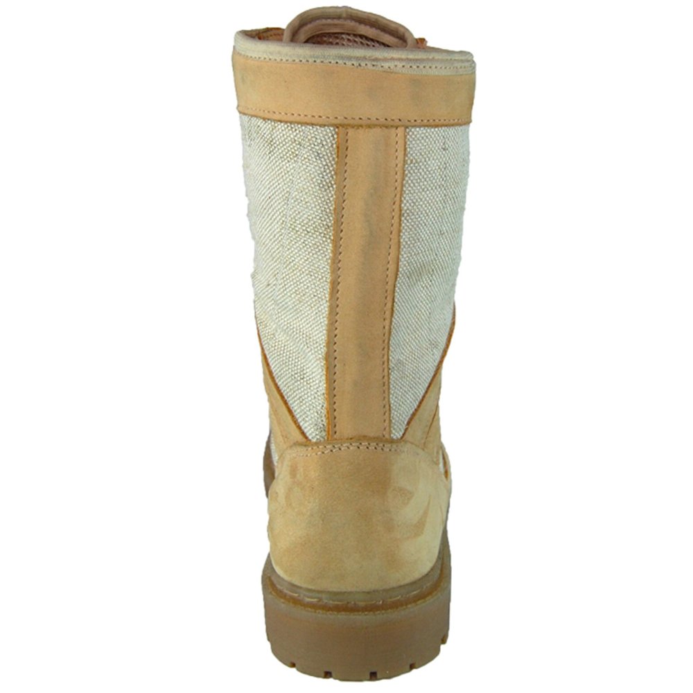 Sand Camo Military Boots Back View