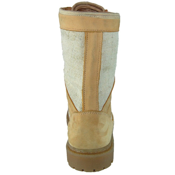 Sand Camo Military Boots Back View