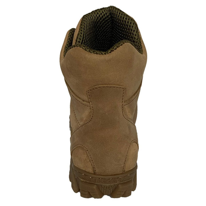Coyote military boot back view