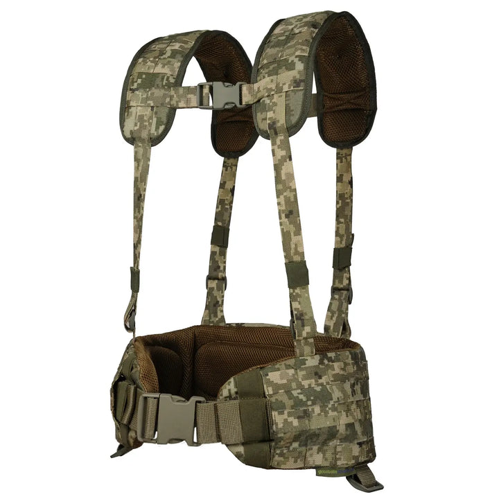 Pixel Camo RPS Tactical Load-Bearing Vest – Modular Military Harness System with Optional Pouches