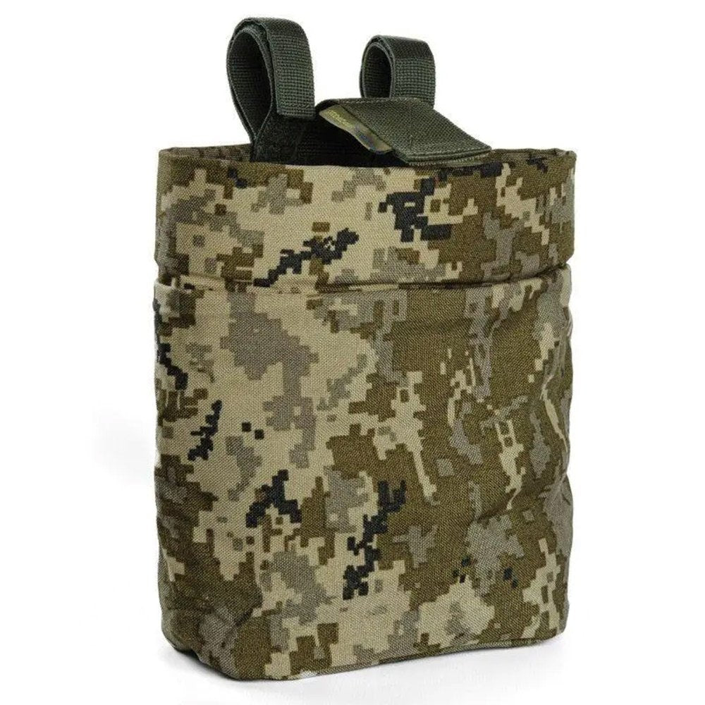 MM14 pixel camouflage magazine pouch with open-top retention system