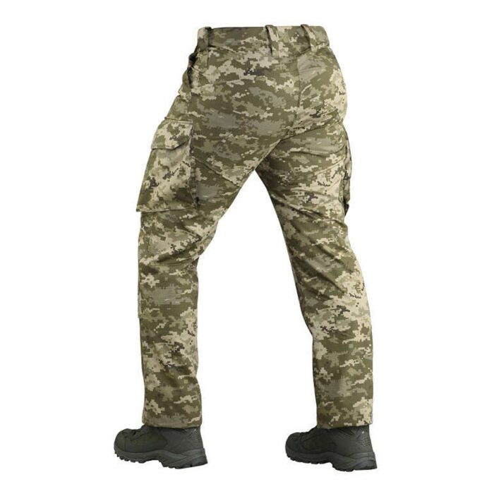 Side view of MM14 camo tactical pants for the Ukrainian army.