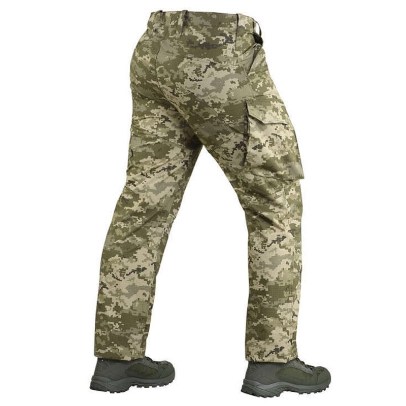 Back view of Ukrainian army MM14 camo pants showing detailed camouflage pattern