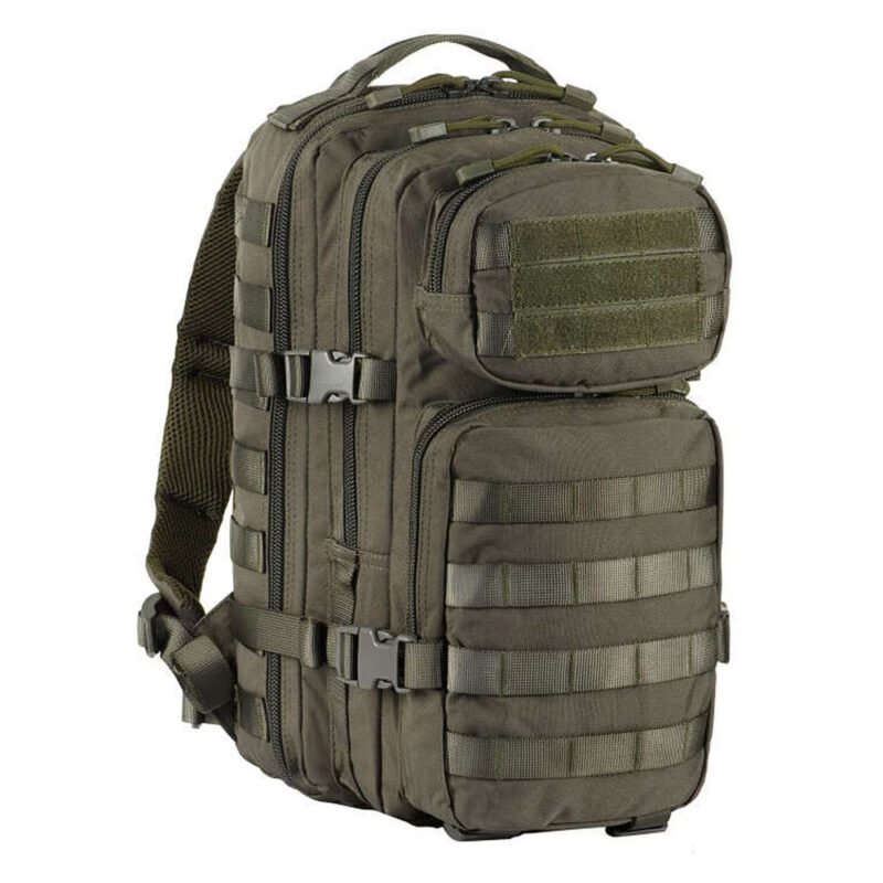 Full view of a olive 20l backpack