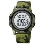 Full view of camouflage digital wristwatch suitable for the Ukrainian army