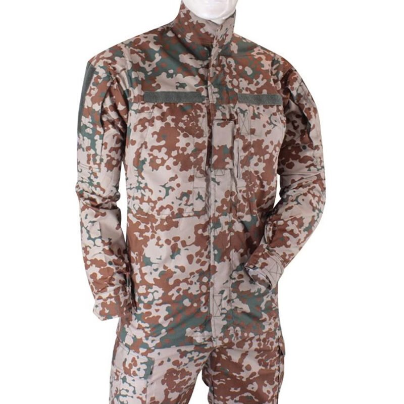 Front view of the Armed Forces of Ukraine camo tactical jacket.