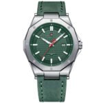 Seiko wristwatch with green dial and date function for the US Navy.