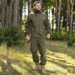 krainian army olive gorka suit for tactical and outdoor activities, including jacket and trousers.