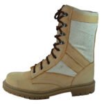 Side View of Sand Camouflage Tactical Boots